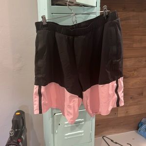 lululemon athletica Black and Pink Athletic Shorts